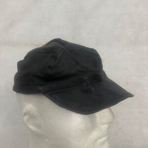 Handmade Leather Ball Cap One size fits most with rear stretch strap  High end